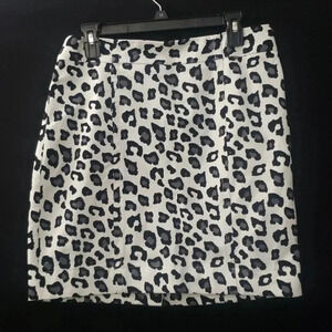 Merona | Skirt | Size 10 | Black White Gray